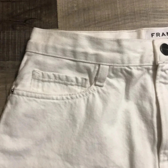 Frame Denim white denim skirt frayed hem Sz 29 VGUC - Picture 3 of 8